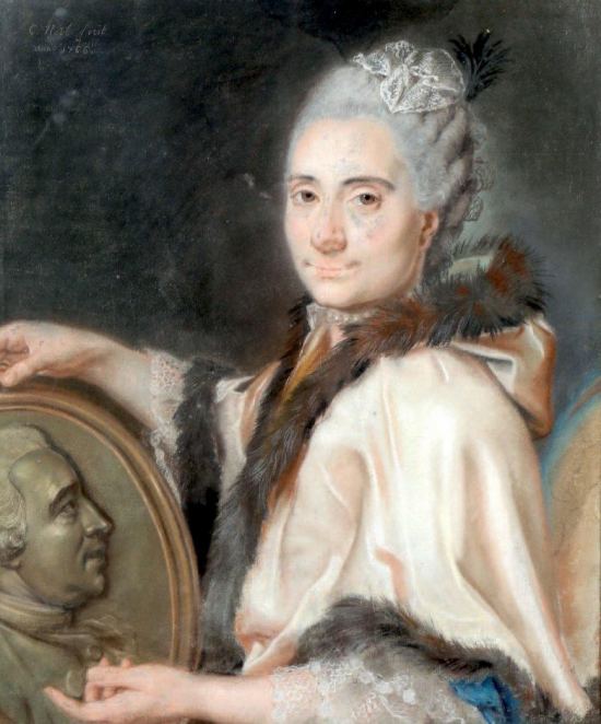 Élisabeth-Antoinette Couperin. Peinture réalisée en 1766 par Charles-Nicolas Noël (1728-1798)