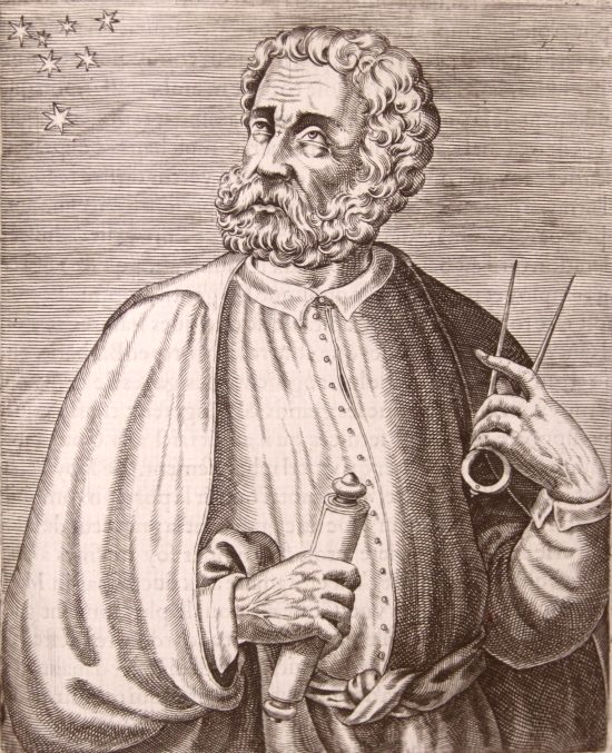 Fernand de Magellan. Gravure extraite de Portraits et vies des hommes illustres (1584)