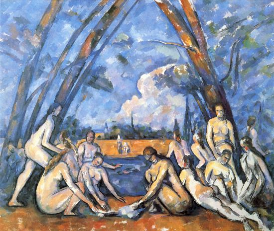 Les Grandes Baigneuses. Peinture de Paul Cézanne (1894-1905)
