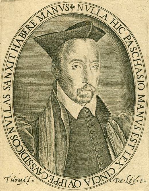 Portrait d'Étienne Pasquier gravé par Thomas de Leu (1560-1612)