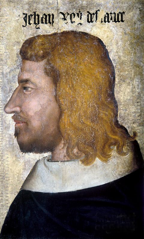 Jean II le Bon. Peinture sur panneau de bois réalisée vers 1350