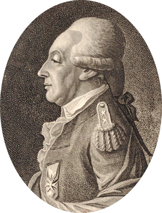 Louis-Antoine de Bougainville. Gravure de Jean-Henri Cless (1774-1812)