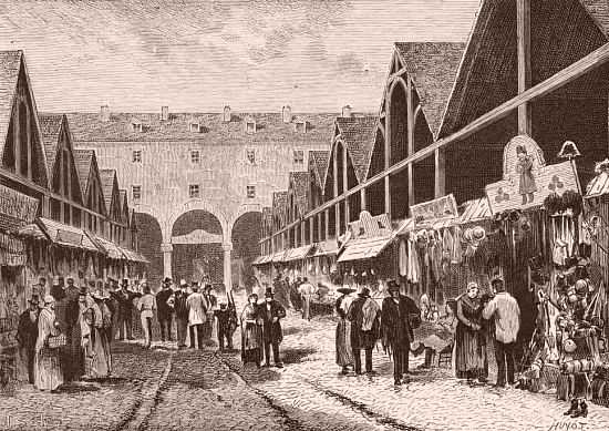Marché du Temple en 1840