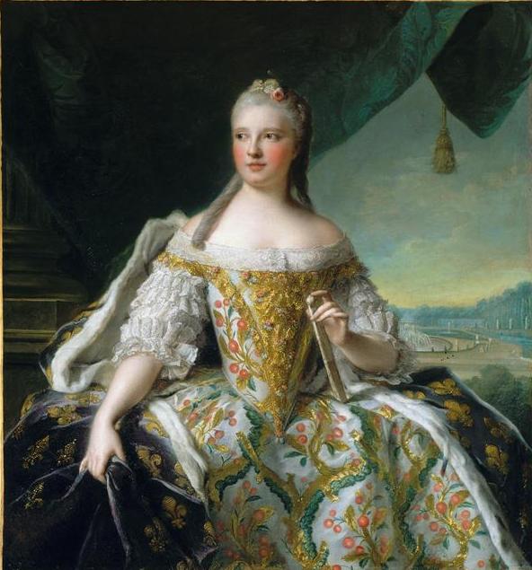 Marie-Josèphe de Saxe. Peinture de Jean-Marc Nattier (1751)