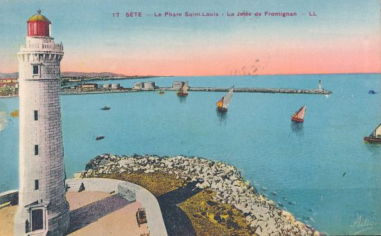 Le phare Saint-Louis et la jetée de Frontignan