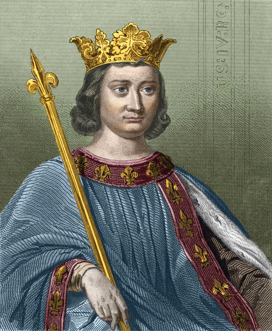 Philippe IV le Bel. Lithographie extraite d'Histoire des Français (par Théophile Lavallée)