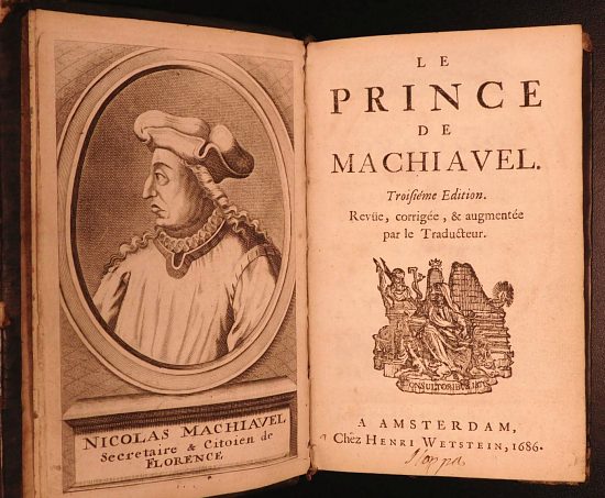 Le Prince de Machiavel traduit par Nicolas Amelot de La Houssaye, édition de 1686