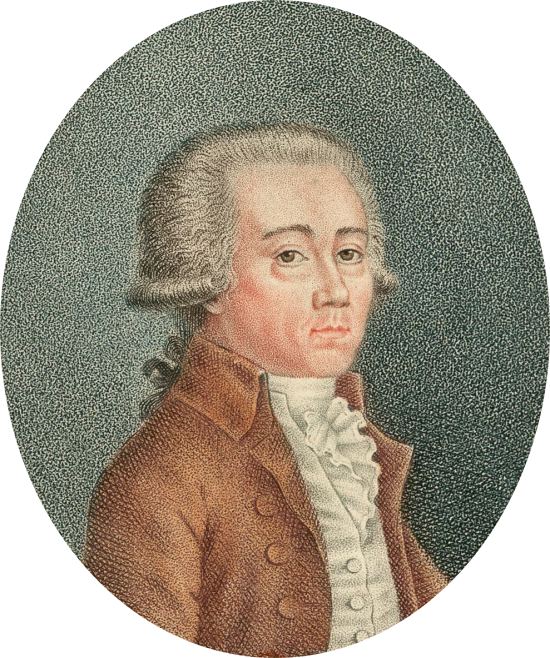 Jean-Paul Rabaut Saint-Étienne (1743-1793), député de la sénéchaussée de Nîmes et de Beaucaire de 1789 à 1791. Gravure de Jean-Baptiste Vérité (1756-1837)