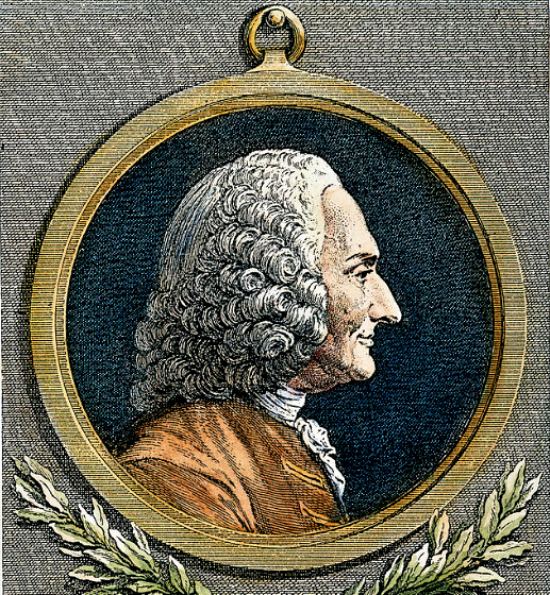 Jean-Philippe Rameau. Portrait (colorisé ultérieurement) réalisé en 1760 par Jean-Jacques Caffieri (1725-1792)