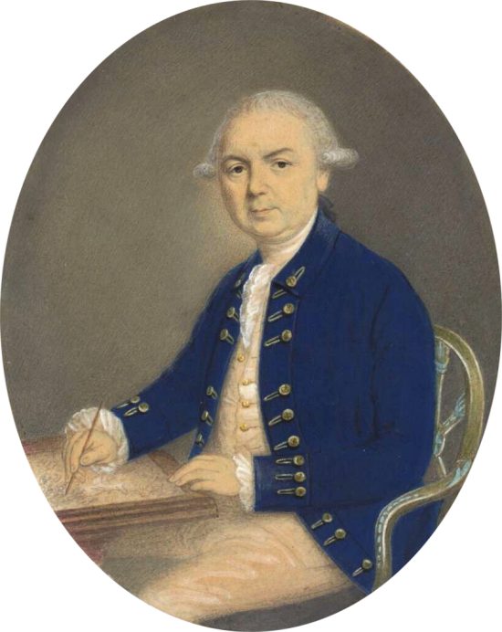 Samuel Wallis. Peinture de Henry Stubble (vers 1785)
