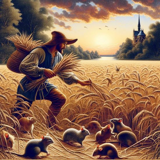 Les souris investissent les champs de blé au grand dam des paysans