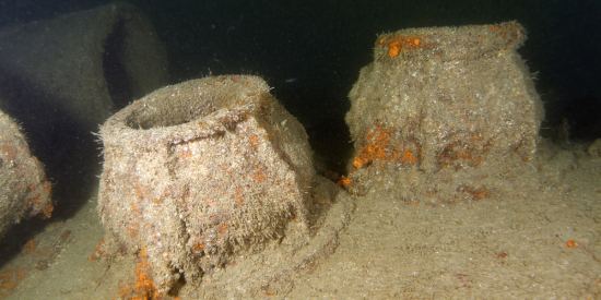 Des restes d'un sous-marin allemand de la Seconde Guerre mondiale englouti au large de Lorient, photographiés en 2009