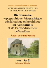 VENDÔMOIS (Dictionnaire topographique, biographique, (...)