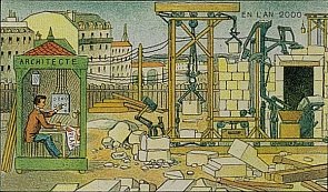Vision d'un chantier de construction �lectrique (1910)