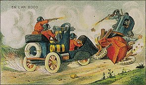 Vision d'automobiles de guerre (1910)