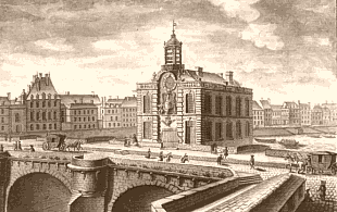 Pompe de la Samaritaine au XVIIIe siecle