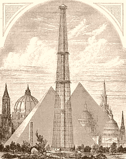 La Tour de 1000 pieds � l'Exposition universelle de Philadelphie