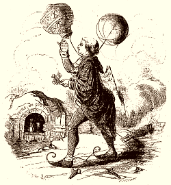Le Volomaniste, caricature du XVIIIe si�cle