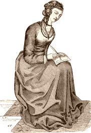 Dame francaise habillee a l'italienne