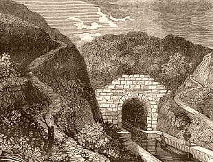 Entr�e du canal souterrain de Saint-Quentin