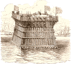 Le chateau d'Argencourt place au centre de la digue