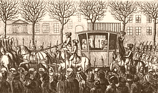 Louis XVI est conduit � l'assembl�e de la Convention, le 11 d�cembre 1792