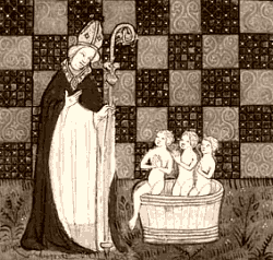Saint Nicolas et les trois petits enfants. L�gende dor�e de Jacques de Voragine