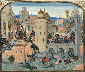 Massacre des Jacques � Meaux (1358). Extrait des Chroniques de Jean Froissart