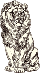 Lion, par Auguste Lan�on