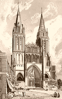 Cath�drale de S�es au d�but du XIXe si�cle