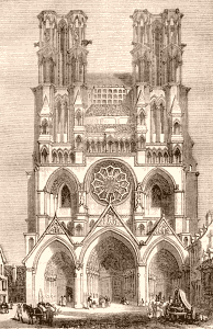 Vue de la cathédrale de Laon