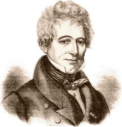 Barthélemy de Lesseps (1767-1834). Dessin d'Edouard Garnier, d'après un portrait appartenant à la famille.