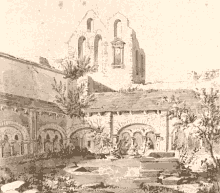 Cloître de Montmajour au XIXe siècle