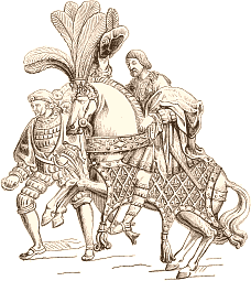 François Ier en costume paré de cheval