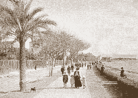 Boulevard de mer, d'après une photographie du début du XXe siècle