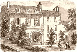 Maison de Sedaine au XIXe siècle, à Paris