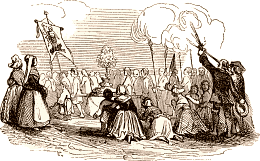 La procession du Loup-Vert, à Jumièges