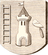 Bannière des couvreurs de La Rochelle (Séré, Le Moyen Age et la Renaissance, tome III)
