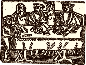 Figure sur bois de l'édition de 1545 du Viandier de Taillevent