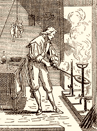 Le Cuisinier au XVIIe siècle, d'après Abraham Bosse
