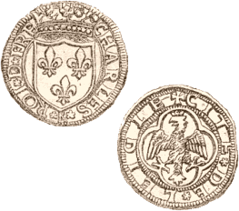 Monnaie de Charles VIII frappée en Italie