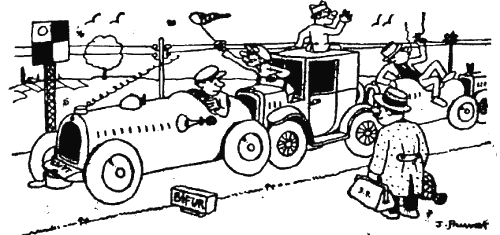 L'automotive de 1975 dans l'imagination de Claude Gevel en 1925