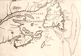 Carte de l'île de Terre-Neuve