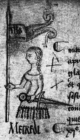 Croquis représentant Jeanne d'Arc et exécuté en 1429 par Clément de Fauquembergue, greffier du parlement de Paris, qui ne l'avait jamais vue