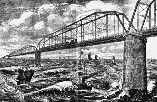 Projet de pont reliant l'Angleterre à la France