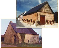 Un moulin et une grange du village