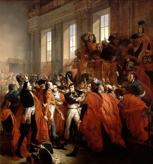 Le général Bonaparte au Conseil des Cinq-Cents, à Saint Cloud