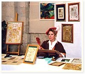 Cécile Audebert à l'Exposition de l'Ecole de la Loire (Mer-2000)