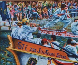 Logo de la Société des Jouteurs Sétois Pavois d'Or, créée en 1902 (Crédit photo : Pavois d'Or)