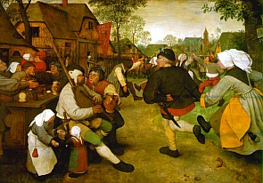 La danse paysanne, par Pieter Bruegel l'Ancien